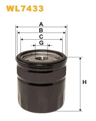 Filtr oleju WL7433 WIX