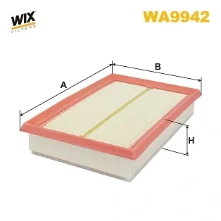 Filtr powietrza WA9942 WIX