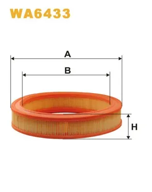 Filtr powietrza WA6433 WIX
