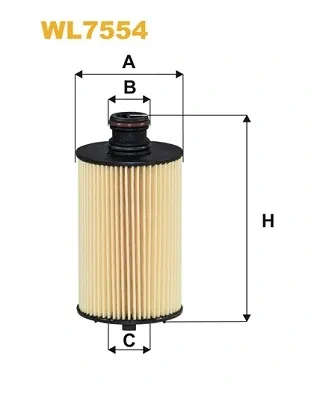 Filtr oleju WL7554 WIX