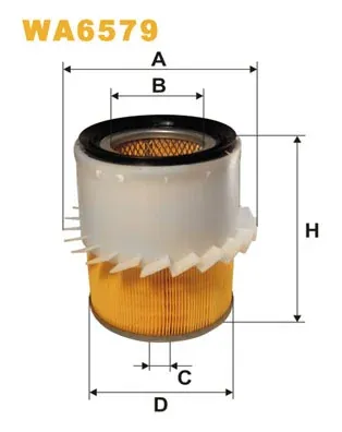 Filtr powietrza WA6579 WIX