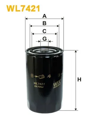 Filtr oleju WL7421 WIX