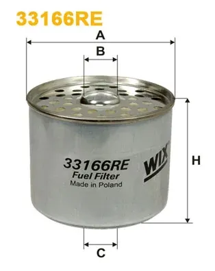 Filtr paliwa 33166RE WIX