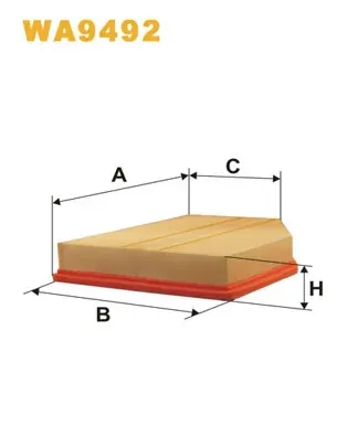 Filtr powietrza WA9492 WIX