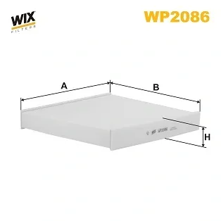 Filtr kabiny WP2086 WIX