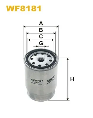 Filtr paliwa WF8181 WIX