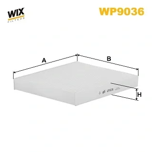 Filtr kabiny WP9036 WIX