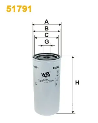 Filtr oleju 51791 WIX