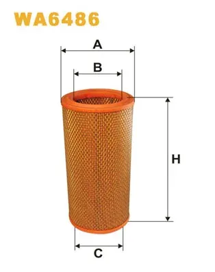 Filtr powietrza WA6486 WIX