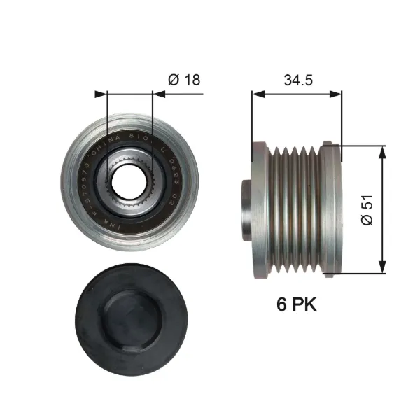 Koło pasowe alternatora Mazda CX-5 I