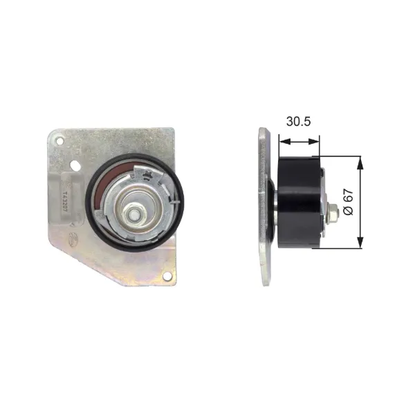 Rolka napinacza paska rozrządu T43207 Gates