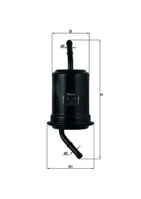 Filtr paliwa KL115 Mahle Original