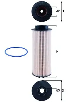 Filtr paliwa KX262D Mahle Original