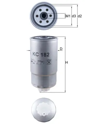 Filtr paliwa KC182 Mahle Original