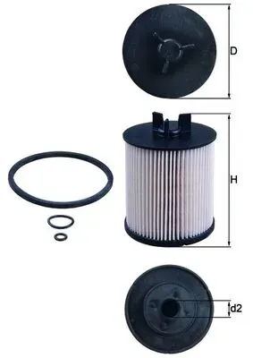 Filtr paliwa KX861D Mahle Original