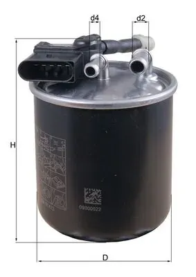 Filtr paliwa KL913 Mahle Original