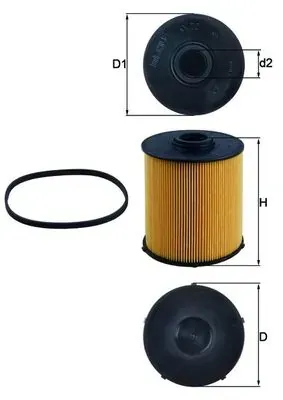 Filtr paliwa KX70D Mahle Original