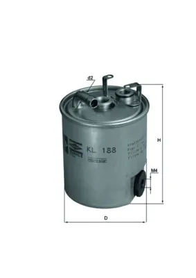 Filtr paliwa KL188 Mahle Original