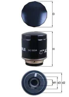 Filtr oleju OC5934 Mahle Original
