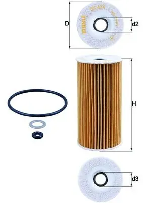 Filtr oleju OX424D Mahle Original