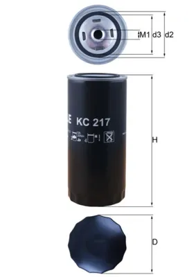 Filtr paliwa KC217 Mahle Original