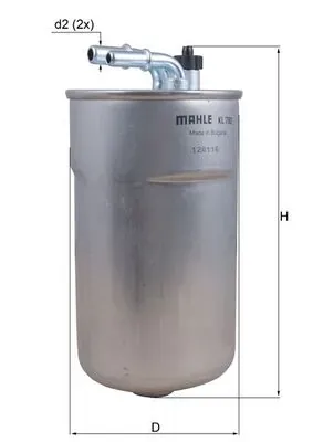 Filtr paliwa KL792 Mahle Original