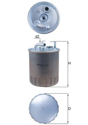 Filtr paliwa KL1001 Mahle Original