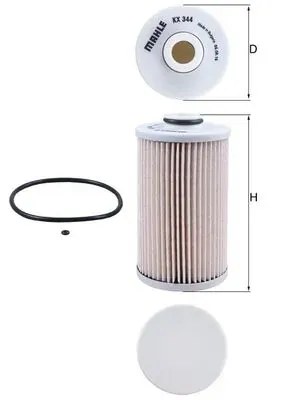 Filtr paliwa KX344D Mahle Original