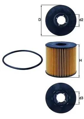 Filtr oleju OX210D Mahle Original