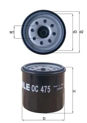 Filtr oleju OC475 Mahle Original