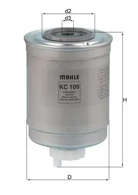 Filtr paliwa KC109 Mahle Original