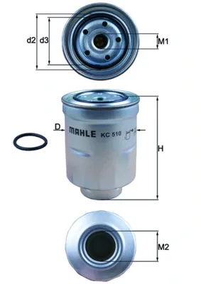 Filtr paliwa KC510D Mahle Original