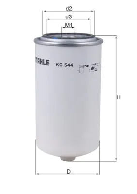 Filtr paliwa KC544 Mahle Original
