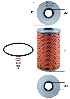 Filtr oleju OX96D Mahle Original