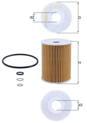 Filtr oleju OX3553D Mahle Original