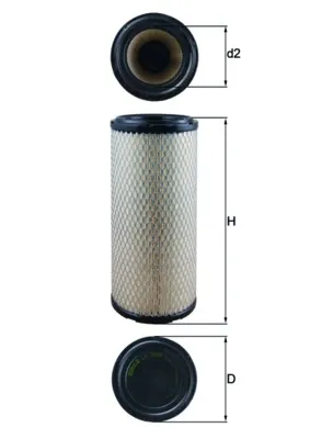 Filtr powietrza LX2959 Mahle Original