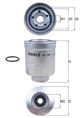 Filtr paliwa KC389D Mahle Original