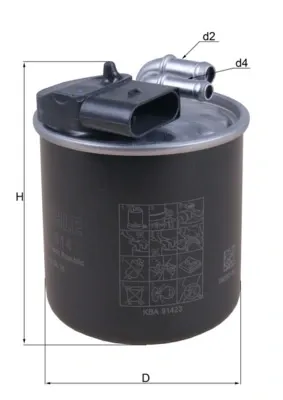Filtr paliwa KL914 Mahle Original