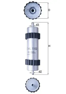 Filtr paliwa KL1102 Mahle Original