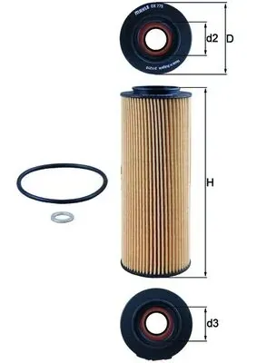 Filtr oleju OX775D Mahle Original