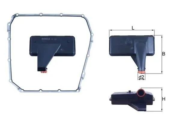 Filtr automatycznej skrzyni biegów HX185D Mahle Original
