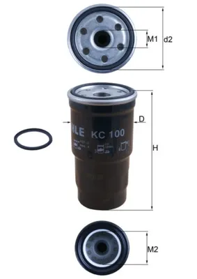 Filtr paliwa KC100D Mahle Original