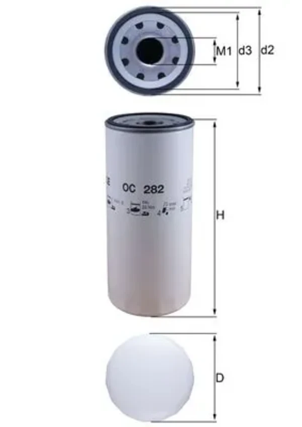 Filtr oleju OC282 Mahle Original