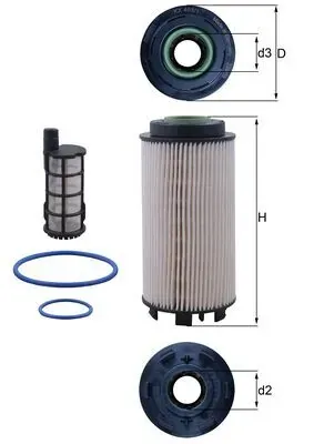 Filtr paliwa KX4031KIT Mahle Original
