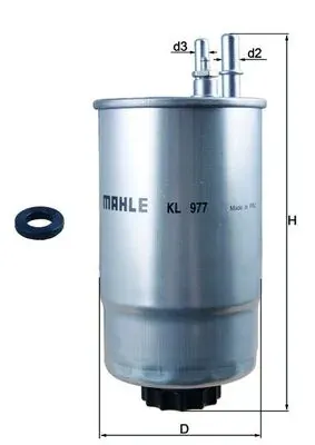 Filtr paliwa KL977D Mahle Original