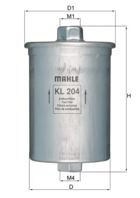 Filtr paliwa KL204 Mahle Original