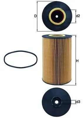 Filtr oleju OX426D Mahle Original