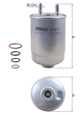 Filtr paliwa KL4855D Mahle Original