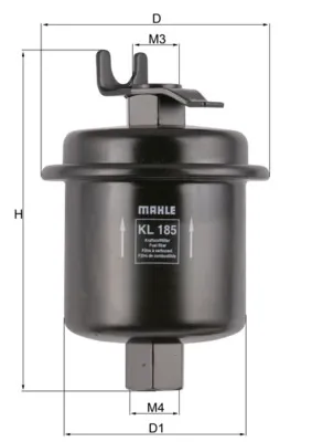 Filtr paliwa KL185 Mahle Original