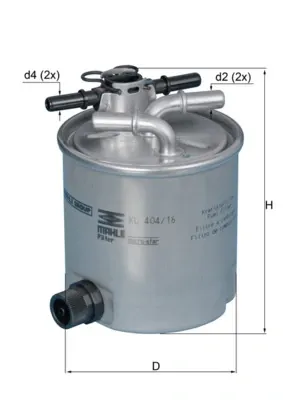 Filtr paliwa KL40416 Mahle Original